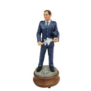 VANMARK American Heroes U.S. Navy Figurine Music Box